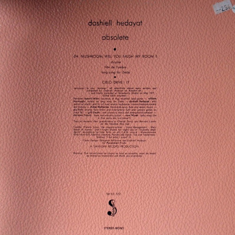 Dashiell Hedayat - Obsolete - CD - Image 2