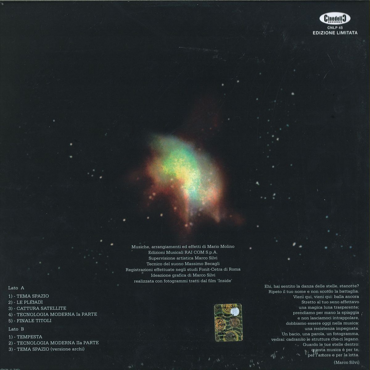 Mario Molino - Inside - LP - Image 2