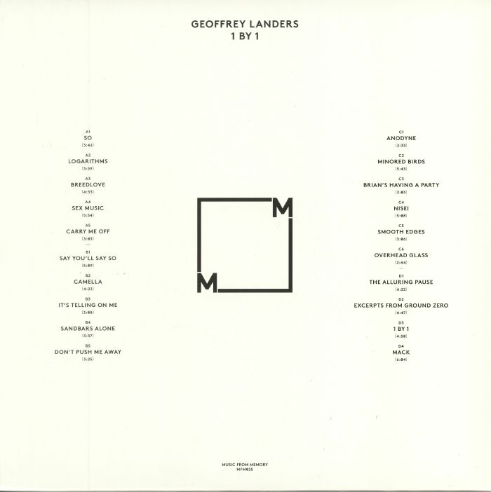 Geoffrey Landers - 1 By 1 - 2LP - Image 2