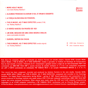 Tozé Ferreira - Música De Baixa Fidelidade - CD - Image 2