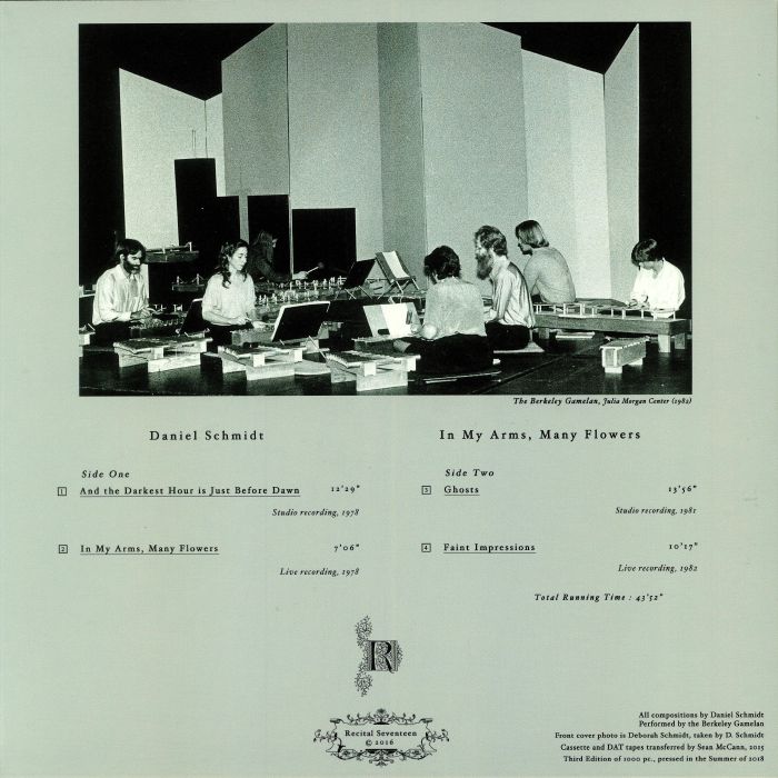 Daniel Schmidt - In My Arms, Many Flowers - LP - Image 2