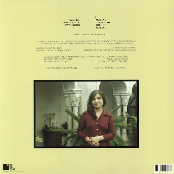 Sarah Davachi - Gave In Rest - CD - Image 2