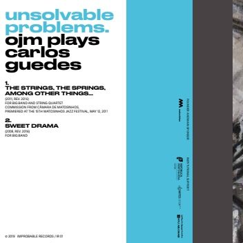 OJM* Plays Carlos Guedes - Unsolvable Problems - CD - Image 2