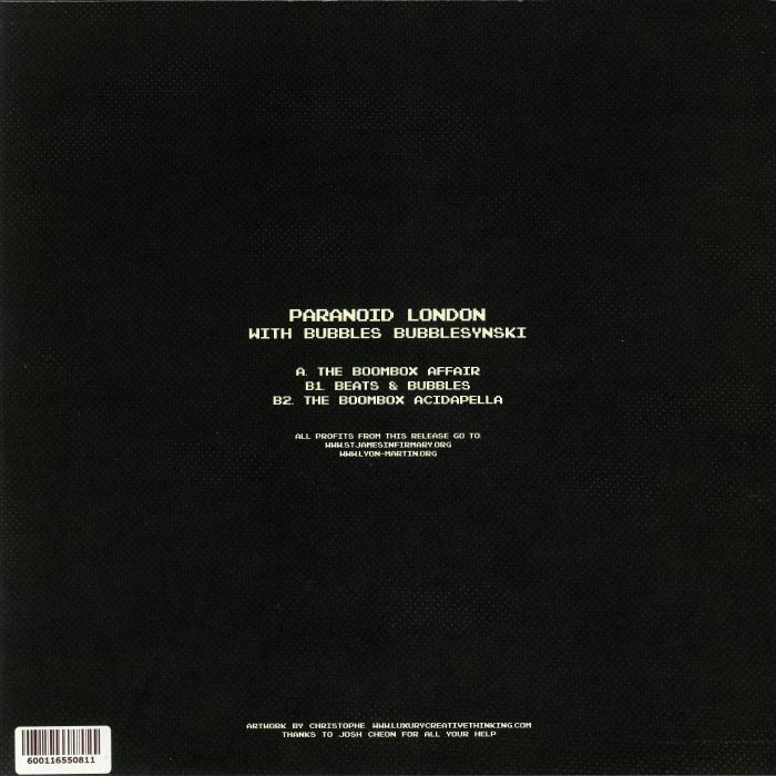Paranoid London - The Boombox Affair - 12" - Image 2