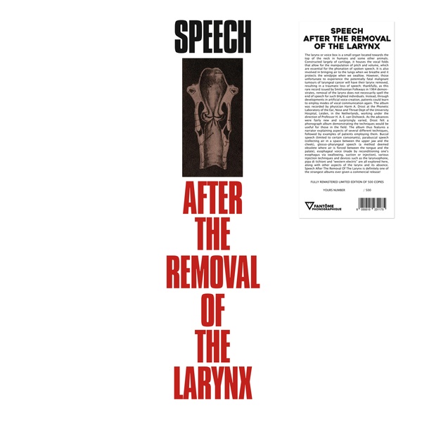 V/A - Speech After The Removal Of The Larynx - LP