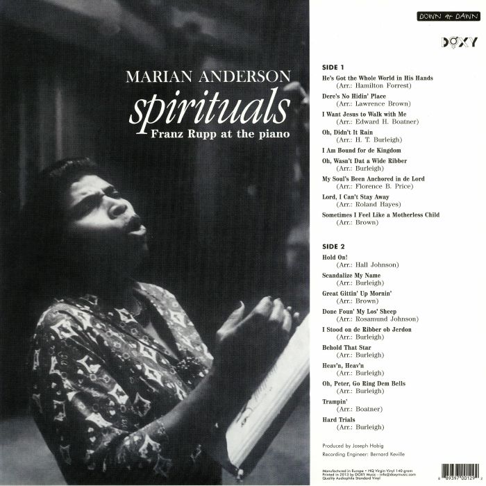 Marian Anderson - Spirituals - LP - Image 2