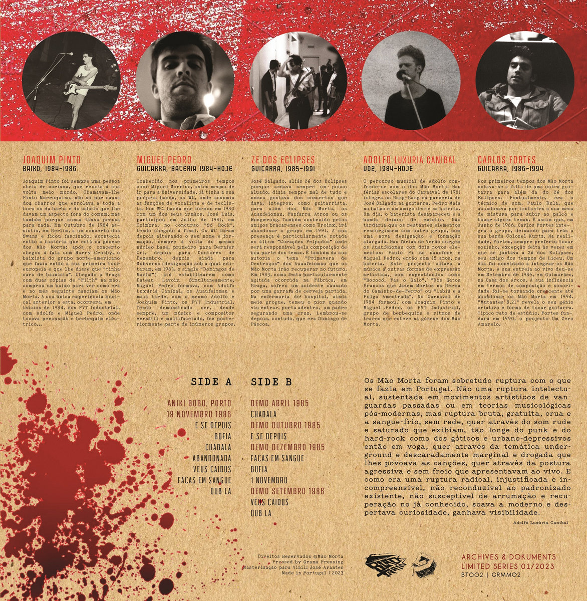 Mão Morta - Até Cair: As Primeiras Gravações 1985-1986 - LP (Red/Black) - Image 2