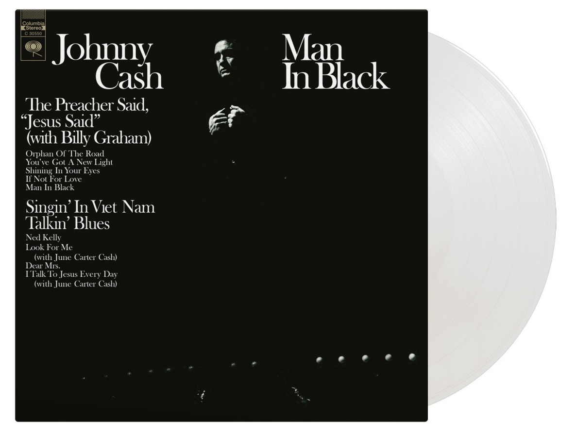 Johnny Cash - Man In Black - LP (Crystal) - Image 2