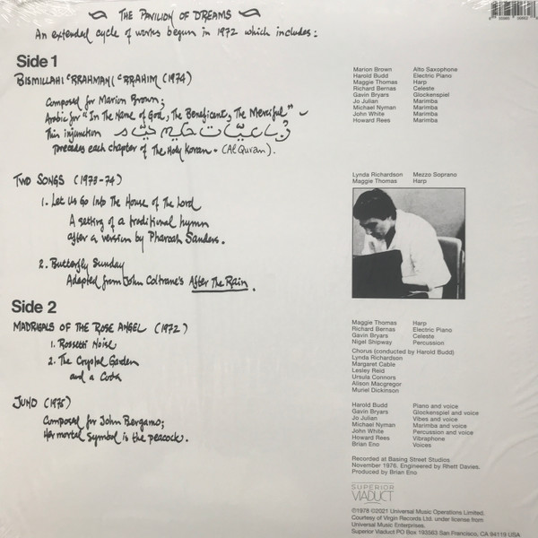 Harold Budd - The Pavilion Of Dreams - LP - Image 2