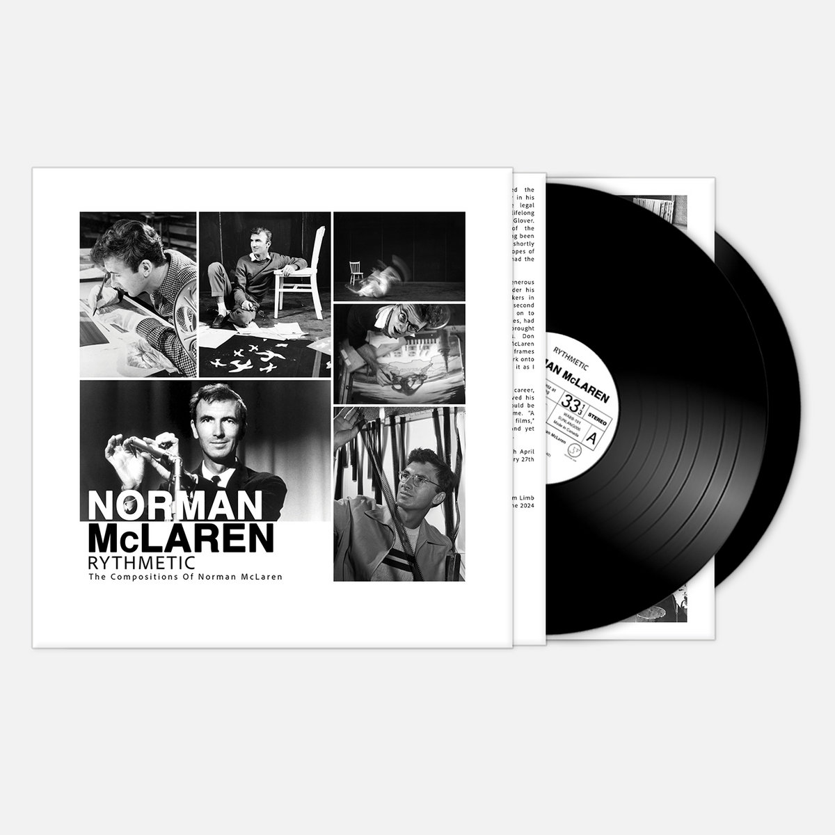 Norman Mclaren - Rythmetic: The Compositions of Norman McLaren - 2LP - Image 2