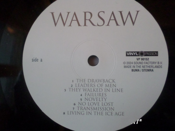 Warsaw - Warsaw - LP - Image 2